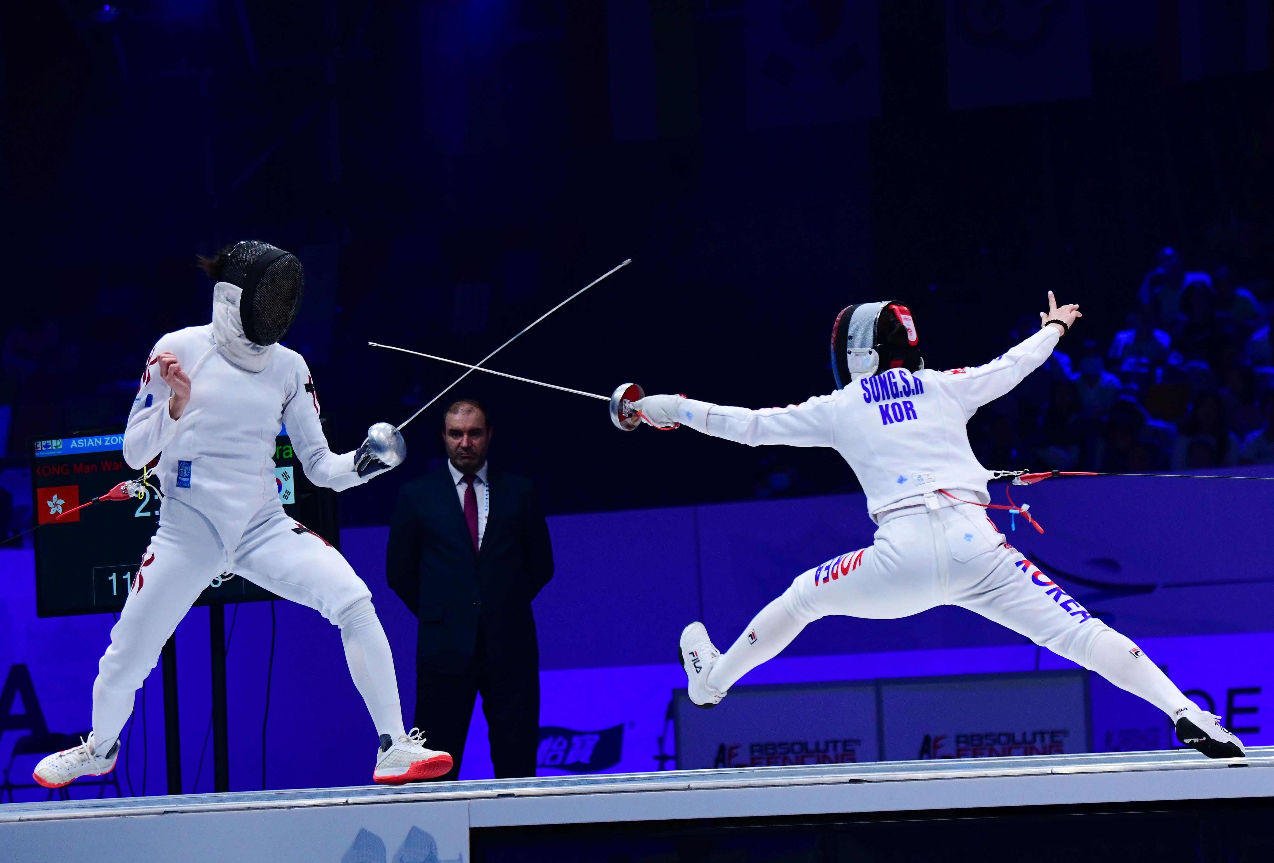 韩国选手在击剑比赛中卫决赛的简单介绍